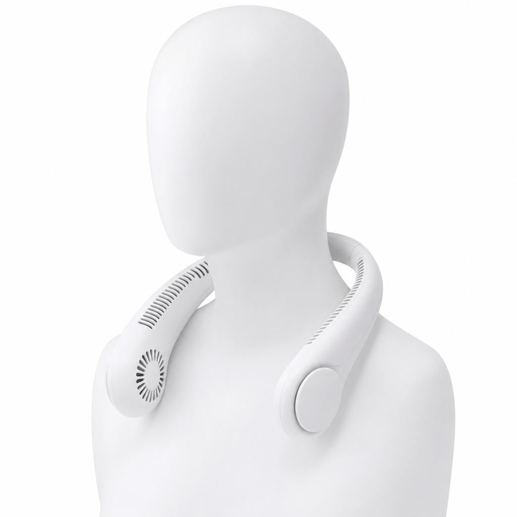 Ventilatore da Collo Senza Pale — Aria Fresca, Mani Libere